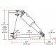 Lenco elektro-mekanik flap sistemi. Edge Mount. 12V.