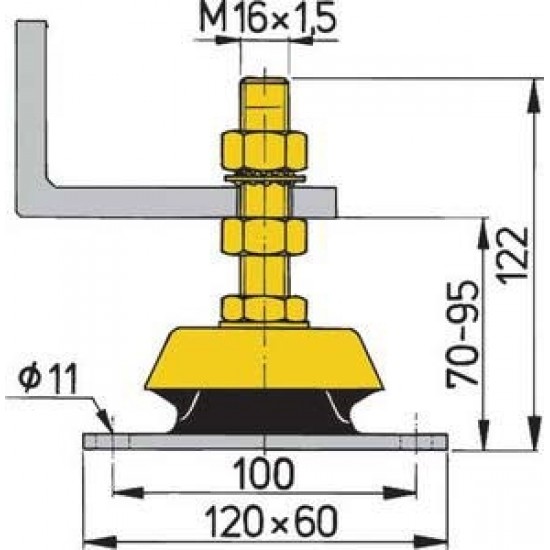 Vetus esnek motor takozu