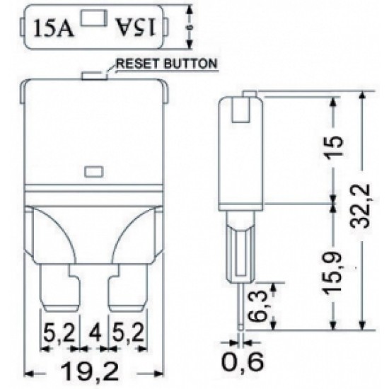 Resetlenebilir ATO/ATC tip sigorta