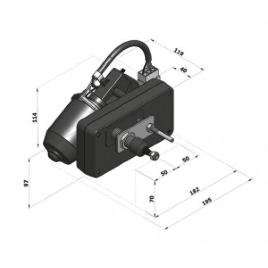 Exalto 232BD Serileri MD1 Silecek Motoru