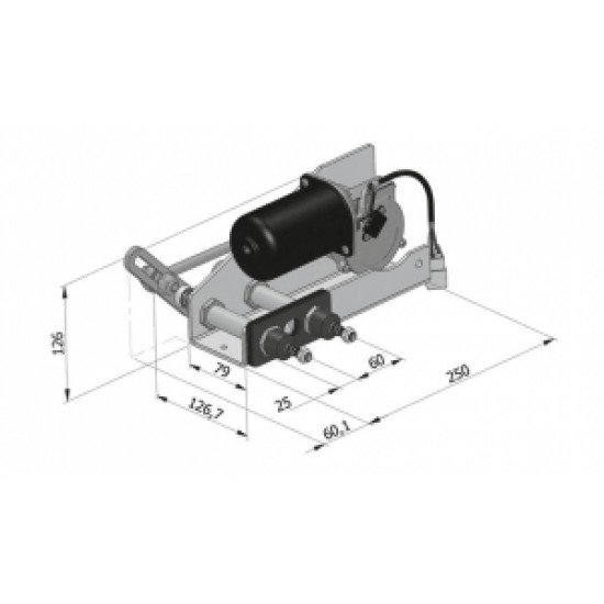 Exalto 255BS Serisi HD1 Silecek Motoru