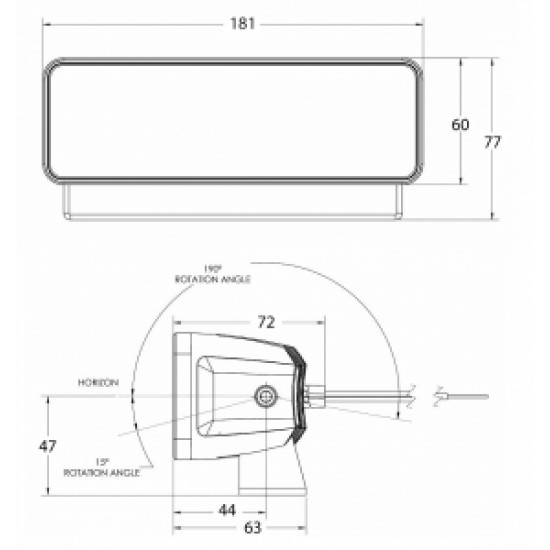 Lumitec Maxillume h60 güverte aydınlatma lambası